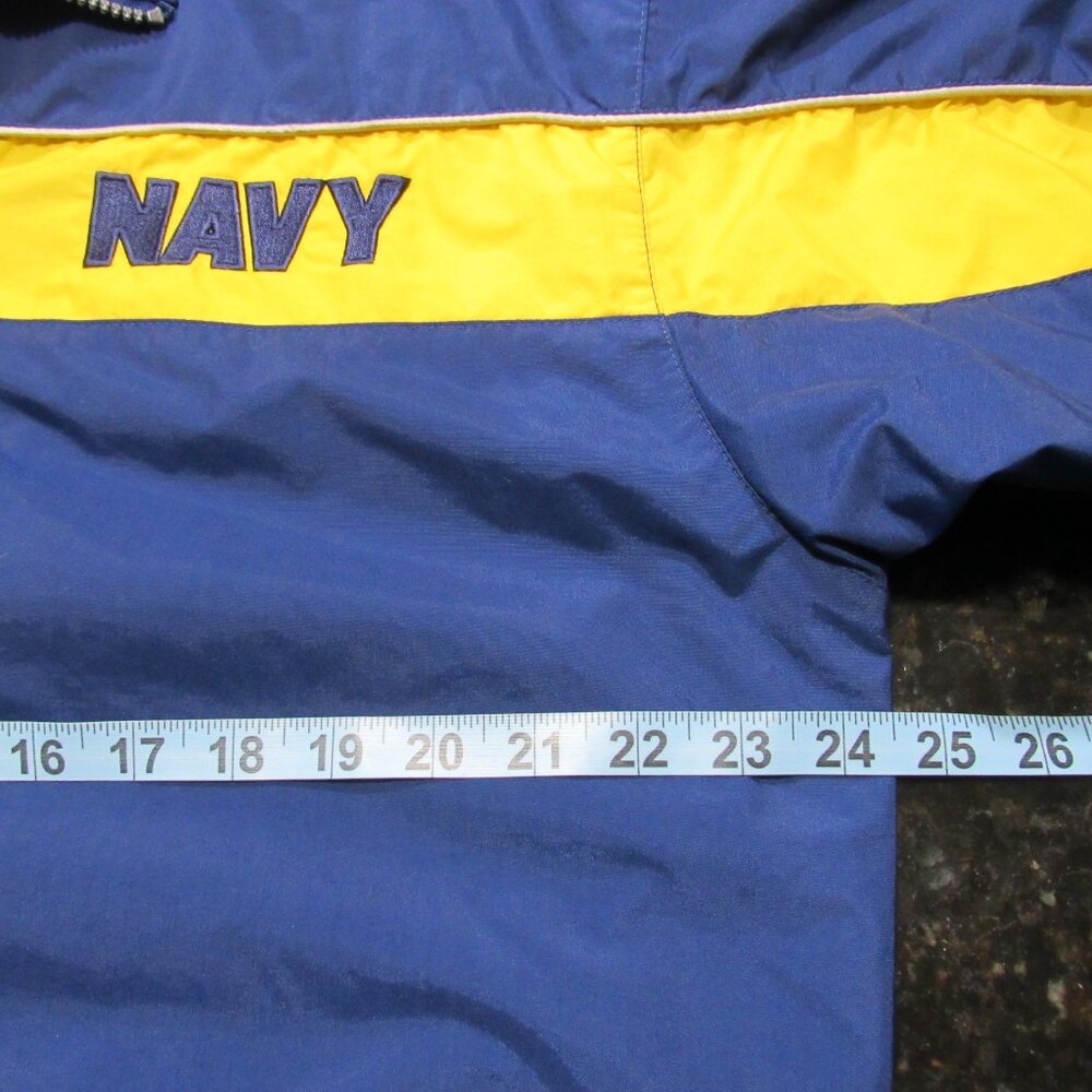 Vtg 1990 Authentic Navy Accelerate Your Life Medium warm up Navy track jacket - Picture 5 of 16